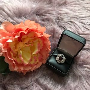 Sterling silver ring with garnetNWT